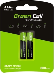 Įkraunamos baterijos Green Cell AAA HR03 800 mAh, 2 vnt.