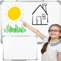 Magnetinė sausa nuvaloma sieninė lenta 45 × 60 cm balta