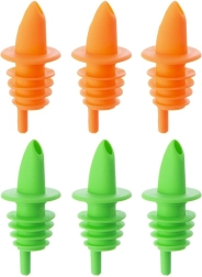 Set of Flexible Bottle Pour Spouts, 6 pcs