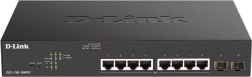 D-LINK DGS-1100-10MPV2 gigabitinis išmanusis PoE+ komutatorius 8× GE ir 2× SFP