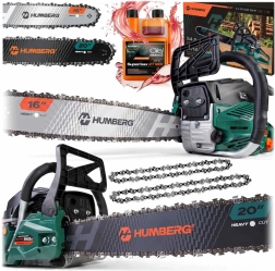 Benzininis grandininis pjūklas Humberg HM-665 16/20" + 2T alyva