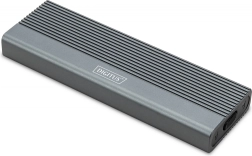 Aluminum enclosure for M.2 SATA SSD with USB‑C 3.1 Gen 2, tool‑free