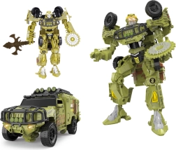 Transformuojamas autorobotas 17 cm su kardu ir pjūklu – šarvuotas automobilis