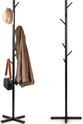 Pastatoma metalinė drabužių kabykla su 7 kabliukais, 177 cm, ModernHome