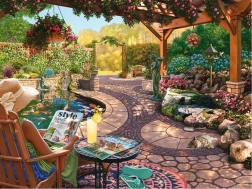 Ravensburger dėlionė „Cozy Backyard Bliss“ – 750 dalių