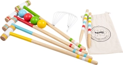Kids' Wooden Garden Croquet Set BIGJIGS TOYS