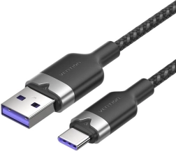 USB laidas USB‑A į USB‑C 2 m 100 W 6 A Vention