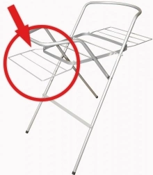 Drying rack for bathtub stand holder – white