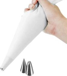 Silikoninis konditerinis maišelis su 2 antgaliais, 30 cm