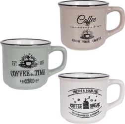 Keraminiai puodeliai 160 ml, 3 vnt. rinkinys