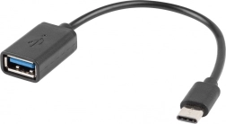 USB‑C į USB‑A 2.0 OTG adapteris 0,15 m juodas