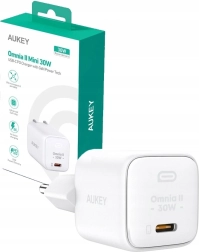 Įkroviklis AUKEY OMNIA II Mini USB‑C 30 W PD, baltas