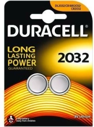Duracell ličio baterijos DL2032, 2 vnt., blisteris
