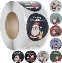 Christmas gift stickers on a roll 500 pcs Ruhhy