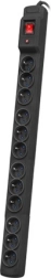 Ilgintuvas Multi M12, 12 lizdų, 5 m, juodas