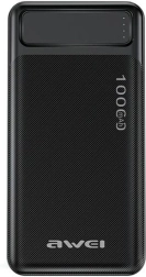 Powerbankas 10 000 mAh P5K 2xUSB 2,1A juodas
