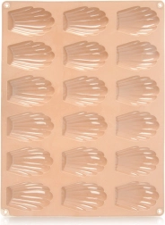 Silikoninė forma madlenoms, smėlinė, 32 × 24,5 cm