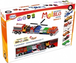 Magnetinės konstravimo kaladėlės MalBlo Deluxe – transporto priemonės