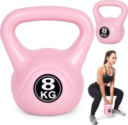 Kettlebell 8 kg rožinis namų treniruotėms MODERNHOME