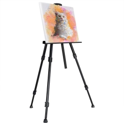 Folding metal tripod painting easel with bag 162 cm