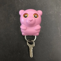 Keychain - pink teddy bear