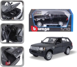 Metalinis modelis BBURAGO RANGE ROVER SPORT 1:18, juodas