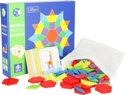 Medinė mozaikinė Montessori dėlionė, 155 detalių