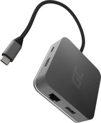 USB-C Splitter GC 6-in-1 3xUSB 3.0, HDMI, RJ45 (Ethernet), USB-C PD