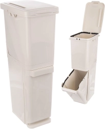 Plastikinė šiukšliadėžė rūšiuotoms atliekoms 2×17,5 l