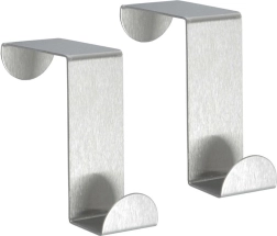 Plieniniai kabliukai ant durų, 2 vnt.