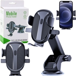 Universalus tvirtas automobilinis telefono laikiklis – priekinis stiklas, prietaisų skydelis ir vėdinimo grotelių tinklelis