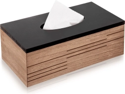 Medinė dėžutė popierinėms servetėlėms Line 25 × 13,5 × 9 cm