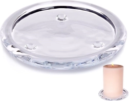 Glass Candle Tray 10 cm