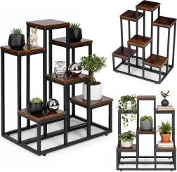 Gėlių stovas su 6 lentynomis loft stiliaus ModernHome