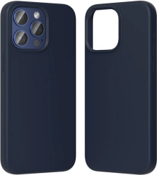 Silikoninis Vention dėklas iPhone 15 Pro Max, mėlynas, su MagSafe palaikymu
