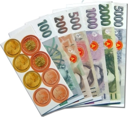 Žaidybiniai pinigai – Čekijos kronos