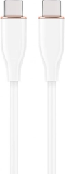 Baltas USB-C į USB-C kabelis 1,5 m