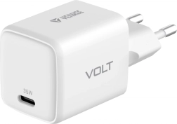 USB C sieninis įkroviklis 35W su greituoju įkrovimu, baltas