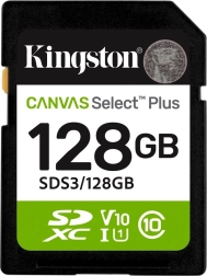 Memory Card SD 128GB Kingston Canvas Select Plus Gen3