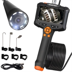 Inspekcinė kamera BIGSTREN 5 m IP67 su Full HD ekranu ir 8 LED