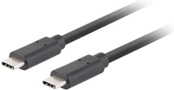 USB-C kabelis 3.1 Gen 2, 1 m, 10 Gb/s, Power Delivery 100 W, juodas
