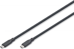Silicone USB-C - USB-C Cable, USB 4 Gen3 40G 8K 240W, 0.5m Black