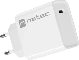 Tinklo įkroviklis NATEC Ribera 1x USB‑C 20 W baltas