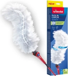 Šluostė su ilga rankena ir VILEDA Flex & Catch antgaliu