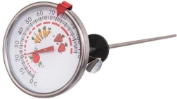 Plieninis konservavimo termometras su zondu 28 cm