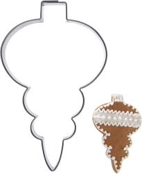 Nerūdijančio plieno sausainių formelė – kalėdinė puošmena (viršūnė) 8,8 cm