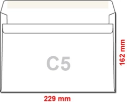 Savaime užsiklijuojantys vokai C5, 25 vnt.