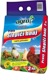 Tikras vištų mėšlas 3 kg AGRO