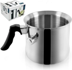 Nerūdijančio plieno pieno puodas 2,5 l su vandens apvalkalu