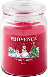 PROVENCE scented candle in glass Christmas snowman 95 h